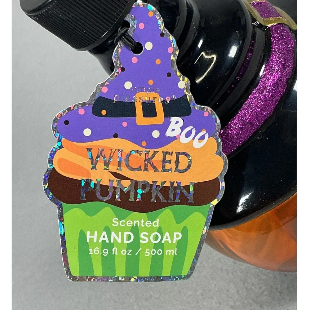 Kohl's Wicked Pumpkin Halloween Soap Dispenser Witch Hat 16.9 oz New